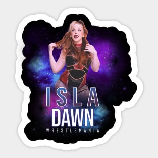 isla dawn wrestle Sticker